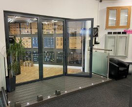 Shop bi-folds 02 at North Wales Doorworld